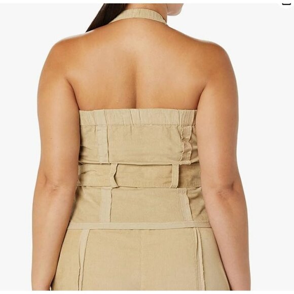 Making the Cut Deconstructed Corduroy Corset Top by Yannik Size XXL NWT - Picture 3 of 12